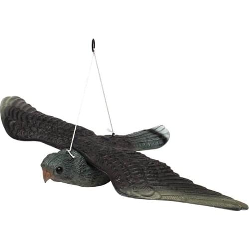 1pc Flying Bird Statues Bird Decoys Decorative Figurine With Hanging Cord Bird Decoys Figurine Decor For Garden Yard Farm