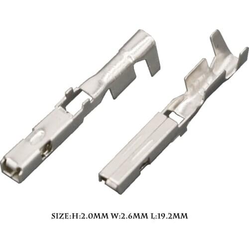 100 PCS 1.5 Series Connector Terminals DJ621-F1.5 * 0.6A Copper Plated Plug socket Terminals