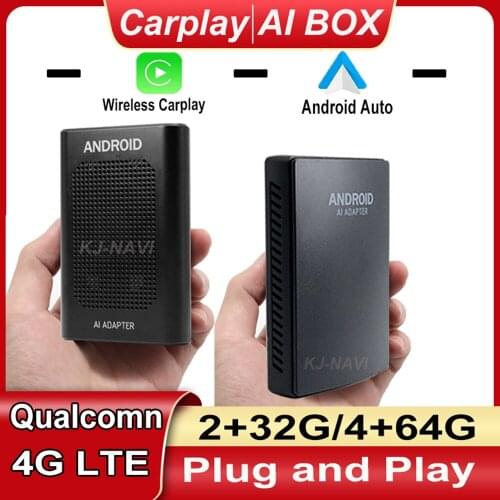 Apple Carplay AI Box TV Box Plug and Play Auto Car Entertainment System 4+64G For Ford Mustang Mach-E Ecosport Escape Edge