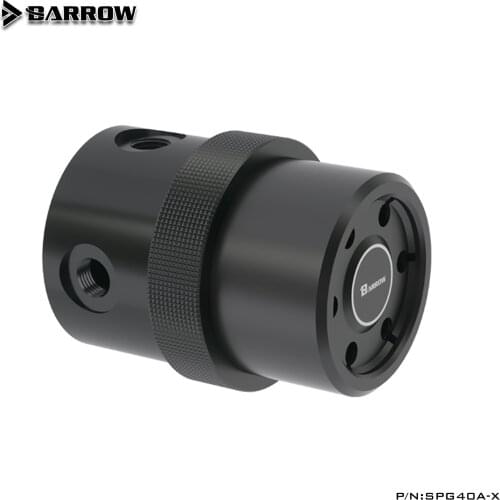 Barrow PWM Automatic Speed Combo 18W Pump Max 4800RPM Flow 1260L/H Compatible D5 Pump Metal Cover /Size 78.5*78.5*99mm