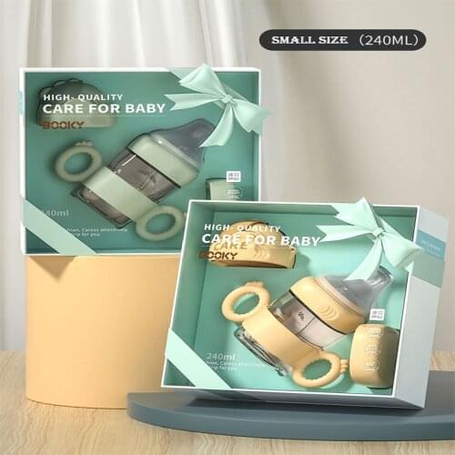 Baby Smart Wide Mouth 300MLPPSU Feeding Bottle/Learning Cup/Storage Three-Purpose Imitation Breast Milk Weaning Artifact