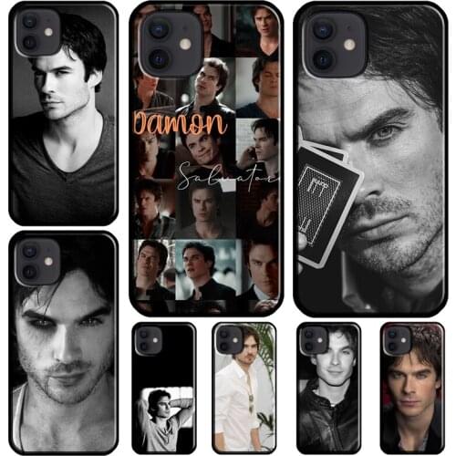 Damon Salvatore Vampire Diaries Case For iPhone 11 Pro Max 12 mini X XS XR 7 8 Plus SE 2020 Coque For iPhone 12 Pro