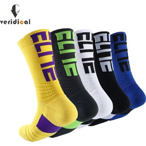 Elite Athletic Sport Socks Nylon Damping Bright Color Bike Running Football Outdoor Basketball Cycling Travel Socks Fashion