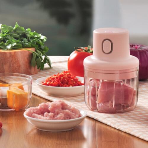100/250ml USB Wireless Mini Electric Garlic Food Chopper Ginger Vegetable Crusher Cutter Food Blender Processor Kitchen Tools
