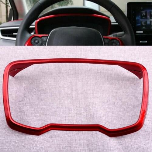 Red Car Front Dashboard Instrument Box Strip Cover Trim Decoration Fit for Toyota Corolla 2021 2020 2019 Replacement