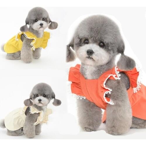 Summer Pet Dress Cat Girl Skirt Dog Dresses For Small Dogs Costume Yorkshire Terrier Shih Tzu Bichon Puppy Clothing Doggie Dress