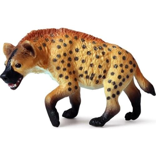 Simulation African Wild Dog Animals Figure Collectible Toys Dog Animal Action Figures Kids Plastic Toys