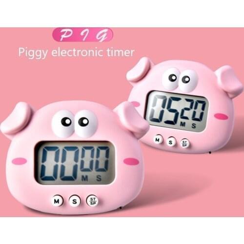 Cartoon Cute Piggy Kitchen Mechanical Timer Cooking Dial Timer Reminder For Shop Home Kitchen Gadget Gift Cocina Temporizador