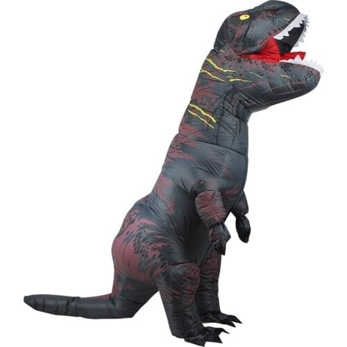 Inflatable Costume Adult Kids Dinosaur T REX Costumes Blow Up Fancy Dress Mascot Cosplay Costume For Men Women Kids Dino Cartoon