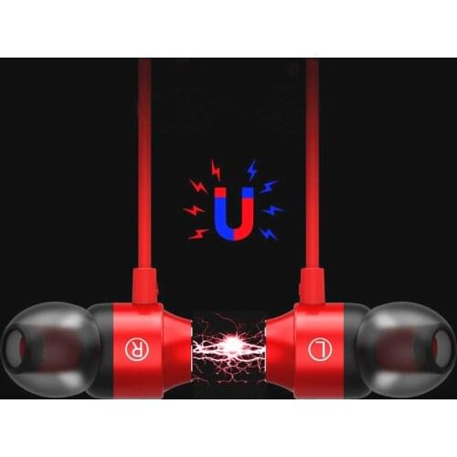 Super Bass Earphone Metal Wired In Ear Sound Magnetic Attraction Soundproof Stereo Headphone for Samsung Xiaomi iPhone