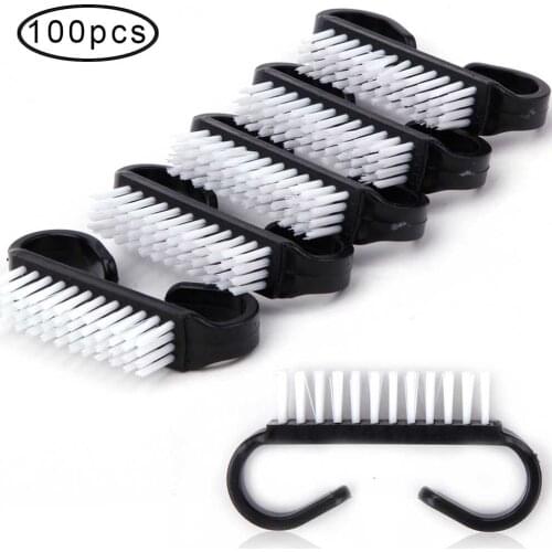 Nail Dust Plastic Manicure Clean Nail Brush Tools For Acrylic UV Gel Cleaning Dust Remove Pedicure Soft Tool Professional Brush