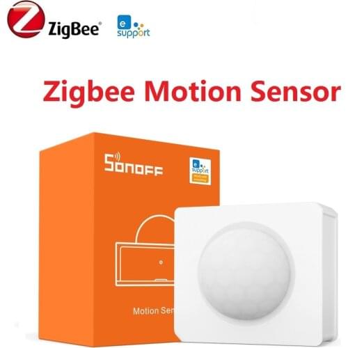 EWeLink APP Control Zigbee Smart Motion Sensor 110° Wide View Home Detector Motion Trigger Alarm Home Security System