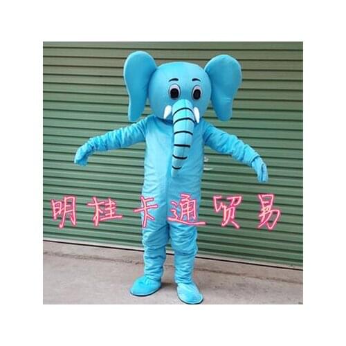 High Quality Grey Mastadon Elephant Mascot Costume Elephant Theme Anime Cosply Costumes Carnival Fancy Dress Mascotte Kits