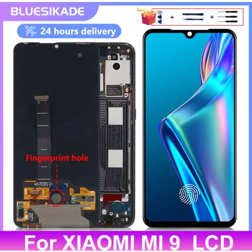 6.39" Original For xiaomi Mi 9 LCD Display Digitizer Assembly For Xiaomi Mi9 Display Touch Screen M1902F1G LCD Replacement