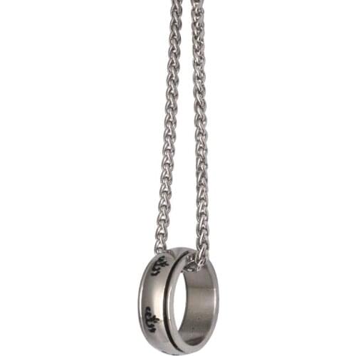 Zkd Engraved muslim Allah stainless steel necklace ,60 cm chain islam Arabic God Messager jewelry