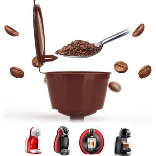 1Pcs New Reusable Dolce Gusto Coffee Capsule,Plastic Refillable Compatible Dolce Gusto Coffee Filter Baskets Capsules