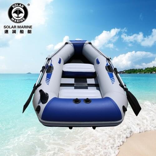 2 person 2m length kayak set wood floor fishing boat inflatable laminated wear resistant boat