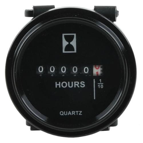 2" LCD Round Quartz Hour Meter Gauge Waterproof For Trucks Boat Car Tractor 8V--80V DC Car Engine