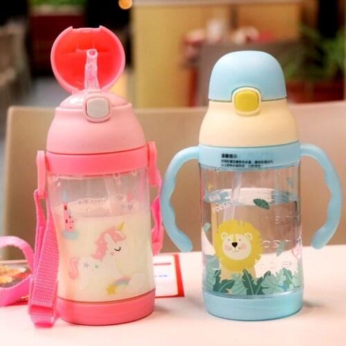 2 Use Hot Baby Soft Straw Bottle Anti Colic Air Wide Neck Natural Nursing Feeding Bottle for Infant BPA Free 350ml Baby Care