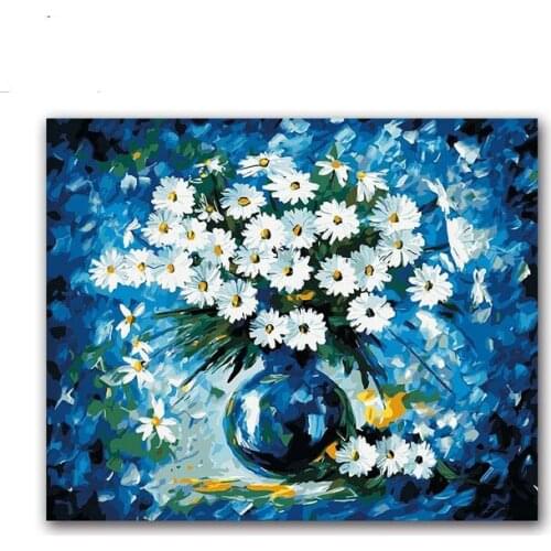 5d new DIY colorings pictures by numbers with colors Red poppy flower field picture drawing painting by numbers framed Home