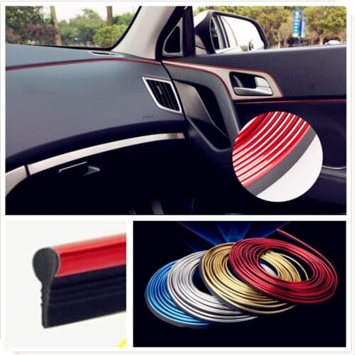 Car interior Decoration thread line Insert Strip Accessories for YAMAHA Renault Trucks Dacia Citroen Kenworth Infiniti