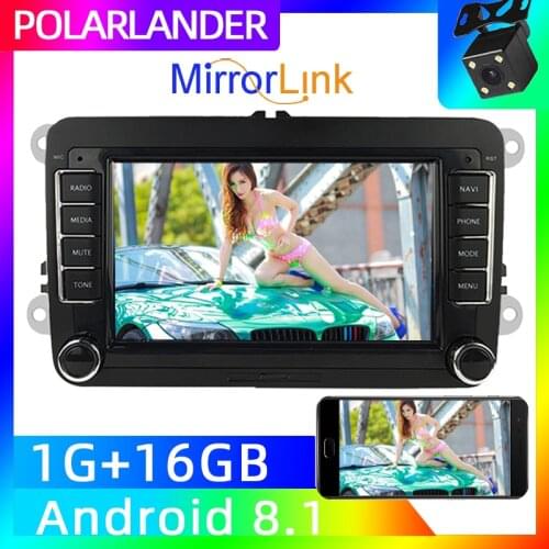 GPS Navigation Mirror Link 2 Din Car Stereo Receiver for Ford Canbus for VW Polo Volkswagen Passat Android Car Multimedia 7002VW