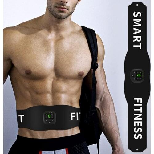 Wireless Muscle Stimulator Trainer Smart Fitness Abdominal Training Electric Weight Loss Stickers Body Slimming Belt Unisex