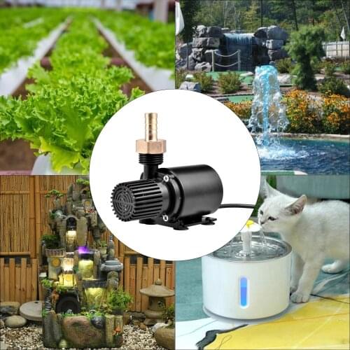 DC brushless water pump Miniature solar water circulation for pool aquarium fish tank water heating mute fountain water pump
