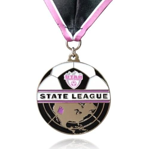 Big Promotion Zinc Alloy Medal Round Football Contest Medal