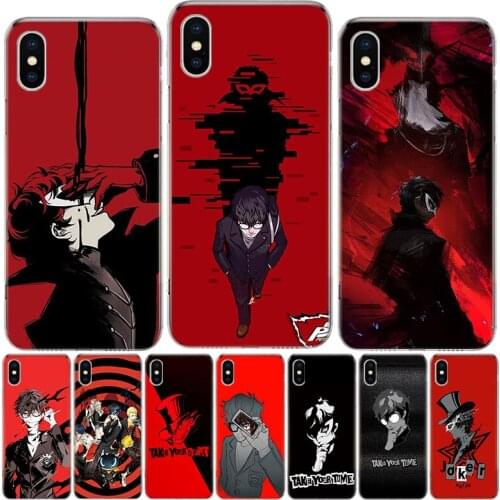 Persona 5 p5 Phone Case For iphone 12 MIni 11Pro MAX XS 8 7 6 6S Plus X 5 5S SE XR SE 2020 Cover Shell Coque