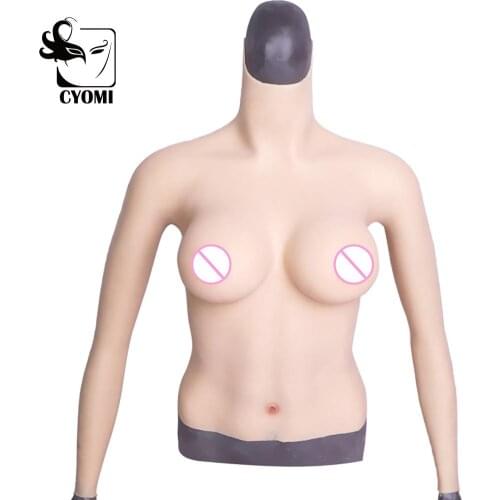 CYOMI F CUP Half Body Realistic Silicone Boobs with Arms Silicone Breast Forms Fake Boobs Crossdresser Drag Queen Transgender 4G