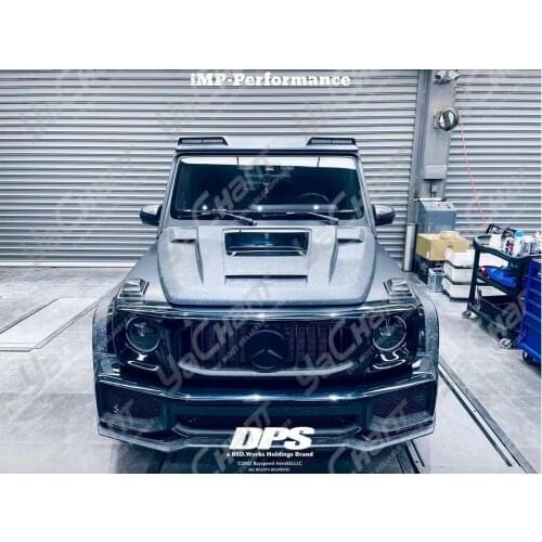 Portion Carbon Fiber iMP Performance Style Bodykit Fit For MB W463A G Class Body Kit Bumper Grill Fender Flare Roof Spoiler Wing