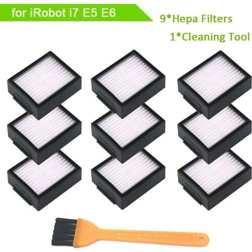 FOR 9cps Filter for iRobot Roomba I Series E Series Sweeping Robot Accessories for iRobot i7 E5 E6 Replacement Filters