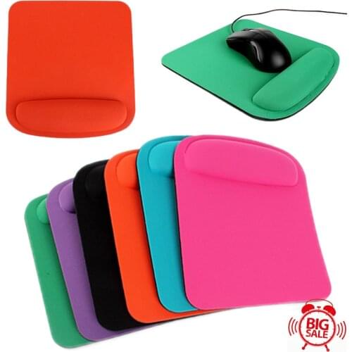 Mouse Pad Mat Desk Pad With Wrist Protect Anti-Slip Gel Wrist Support For PC Macbook Laptop Computer Ergonomic Comfort Wristband
