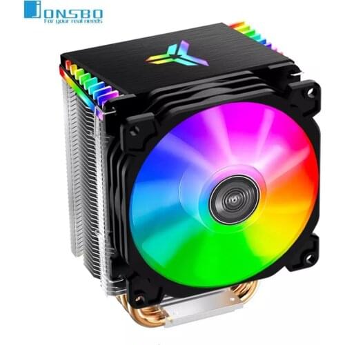 Jonsbo CR-1400 PWM 4Pin 12V Computer PC Case Fan 5V 3Pin ARGB 4 Heat-pipes Tower CPU Cooler Radiator Cooling Fans For Intel AMD