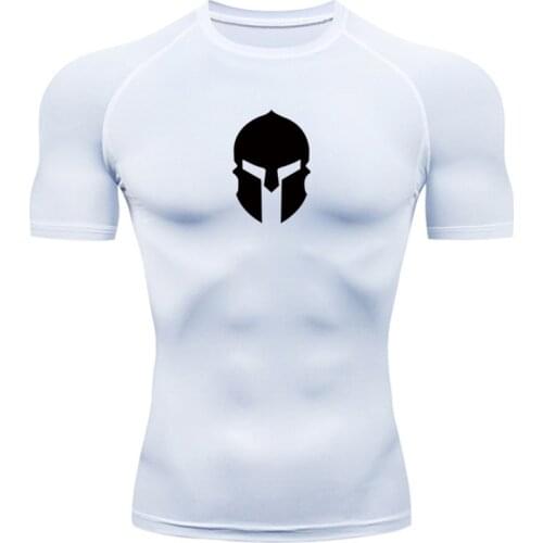 Summer Mens Casual Sportswear Running T-Shirt Cycling Sports T-Shirt Mens Tight Sportswear Basketball Footballt T-Shirt MMA