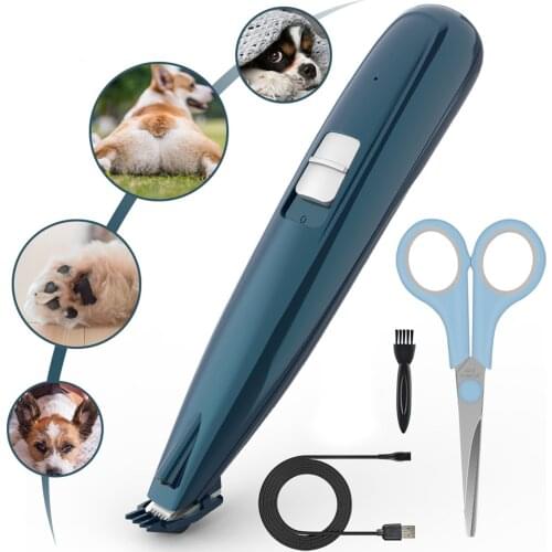 Dog Grooming Clippers Cordless Cat and Small Dogs Clipper Low Noise Electric Pet Trimmer for Trimming The Hair Around Paws