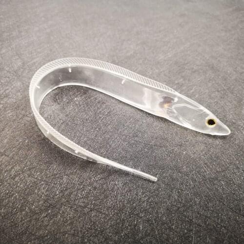 NEW 2Pcs 27cm 18g beautiful Deep sea fishing bait Flashing fish Soft Bait Stick Baits Transparent Silicone Fishing Tackle