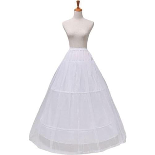 2021 New 2 Hoops 1-layer Yarn Skirt Bride Bridal Wedding Dress Support Petticoat Women Costume Skirts Lining Liner
