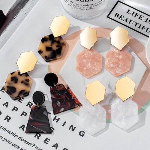 New Hawaiian Acrylic Drop Earrings Red Earrings Earrings For Women Fashion Personality Earrings 2021 Trend Fashion Jewelry Gifts