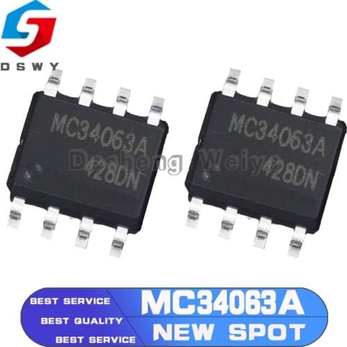 10PCS MC34063A SOP-8 MC34063 SOP 34063 SOP8 SMD New and Original IC Chipset