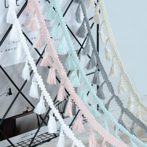 New Fringed Ribbon Lace Manual Materials National Wind Polyester/Cotton Lace DIY Sofa Fabric Accessories Curtain Decoration Lace