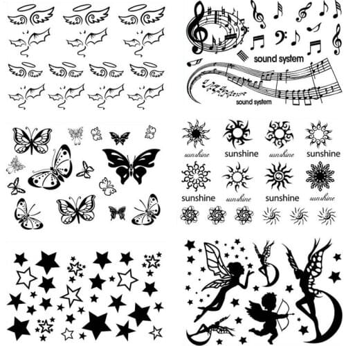 Wholesale New Arrival 15*10cm DK Waterproof Body Tattoo Arm Leg tattoo Sticker Art Temporary Tatuajes 1000pks/lot free shipping