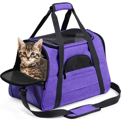 Dog Carrier Bags Portable Pet Cat Dog Backpack Breathable Cat Carrier Bag Airline Approved Transport Carrying For Cats Small Dog