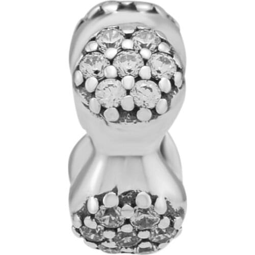 Fits Pandora Charm Bracelets 925 Sterling Silver Modern LovePods Spacer Charms Beads for Jewelry Making