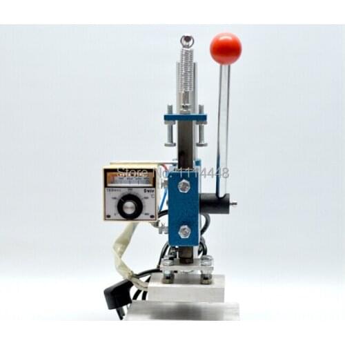 Manual Hot Foil Stamping Machine Leather Printer Creasing Machine Marking Press Machine Embossing Machine 8x10cm
