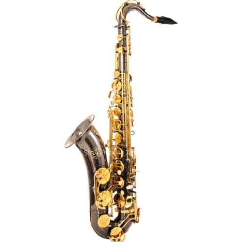SADSN STS-680 Bb Tune Tenor Saxophone Brass Black Nickel Lacquer B Flat Tenor Sax Hand In Carving Musical Instrument with Case