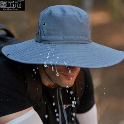 Sun Hat XBG-9206 Widen Summer Fisherman Cap Sports Hat Men Women Boonie Hat Uv-protection Outdoor Hiking Cap