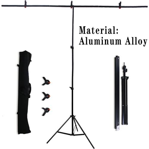 Photography background T-Shape Background Stand Backdrop Screen Support System Green Video Chroma Key With Carry Bag, For Studio
