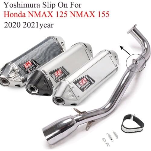 Motorcycle Yoshimu Exhaust Full System Modified Front Link Pipe Muffler Slip On For Honda NMAX 125 NMAX 155 2020 2021year